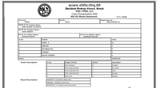 JAC Class 9th Result 2025 - View and Download Marks for Jharkhand Academic Council Students.